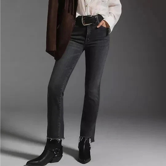 MOTHER Denim - MOTHER The Insider Crop Step Fray size 26 Up In Smoke Jeans